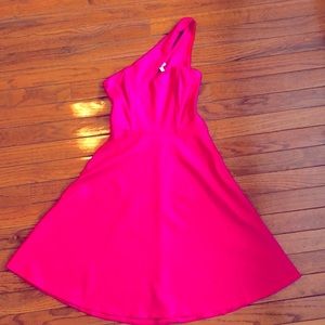 Pink halter mini dress